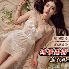 Ji Desire Fun Underwear Women's Lace Strap Sexy Nightwear Uniform Temptation Fun Nightwear Transparent Hot 9734